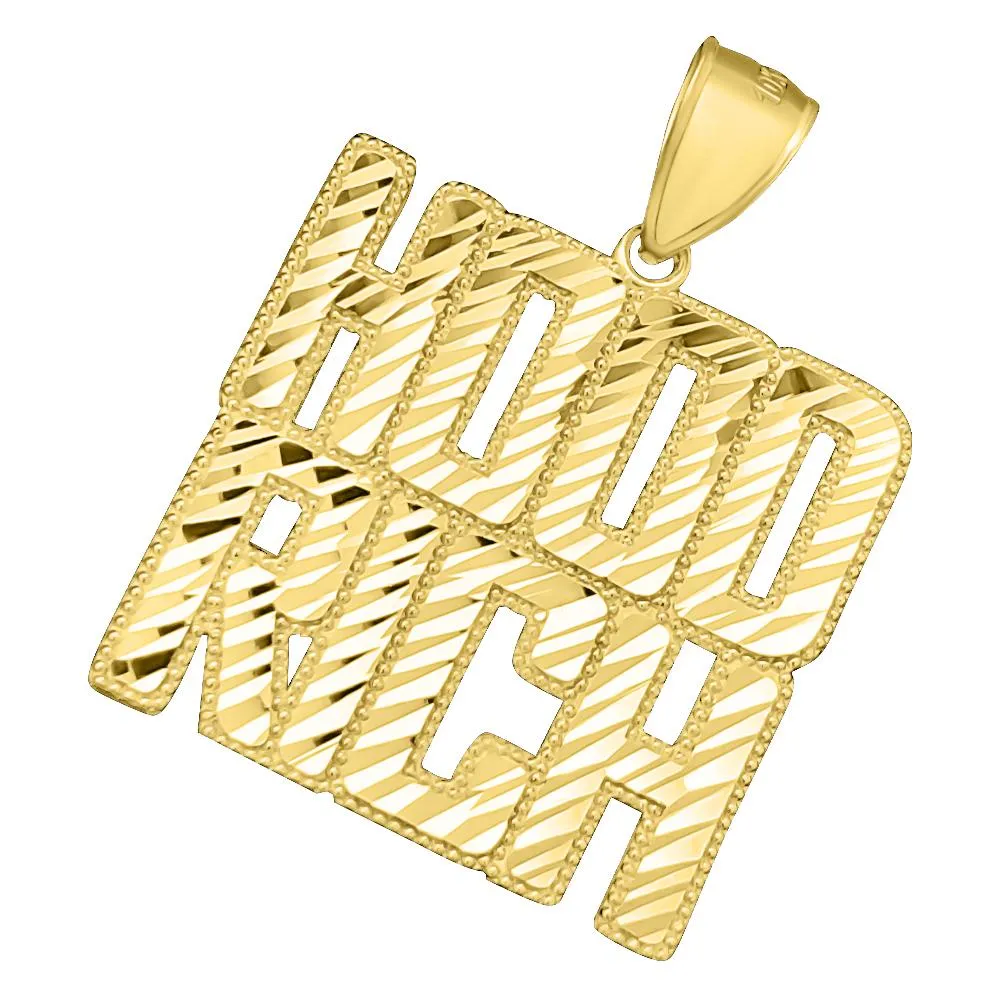 10K Yellow Gold Pendant - Hood Rich DC