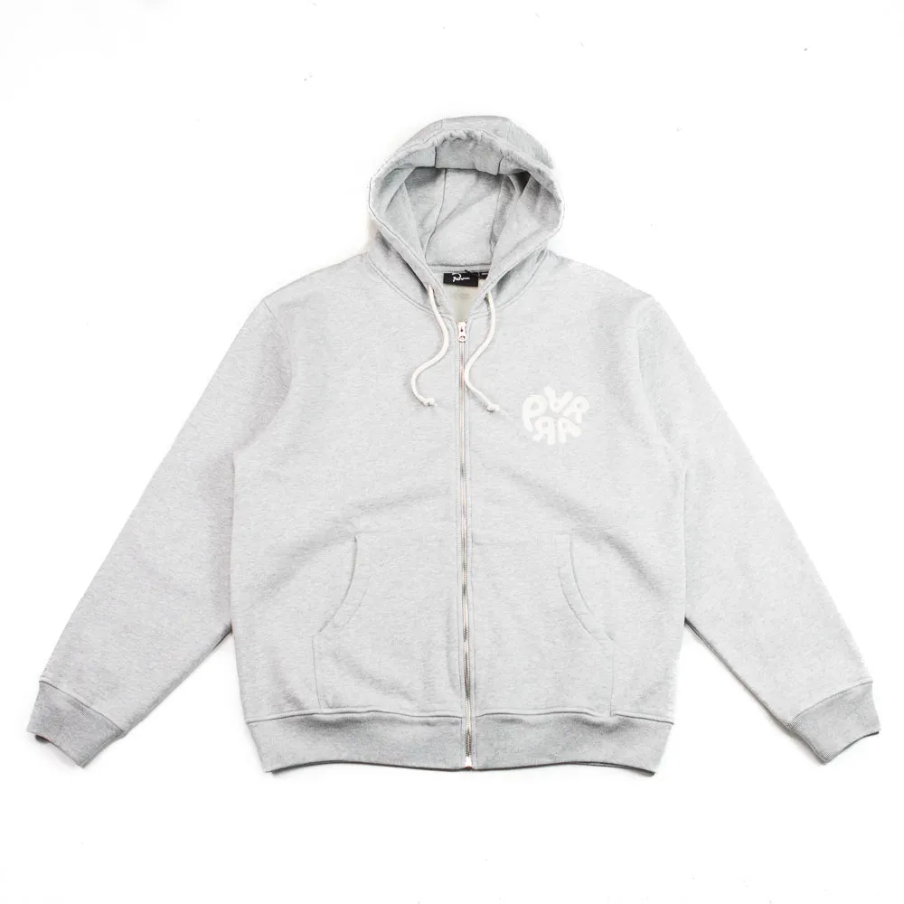 1976 Logo Zip Hooded Sweatshirt (Heather Grey)