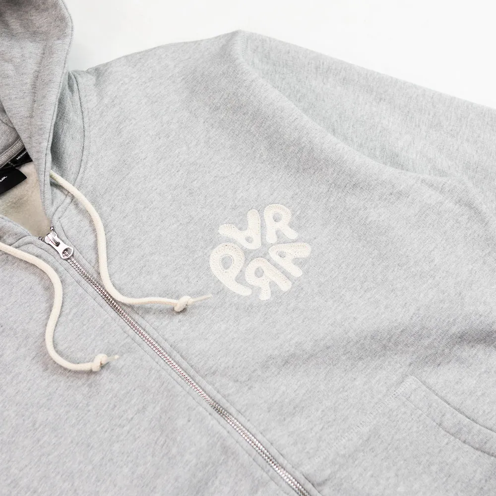 1976 Logo Zip Hooded Sweatshirt (Heather Grey)