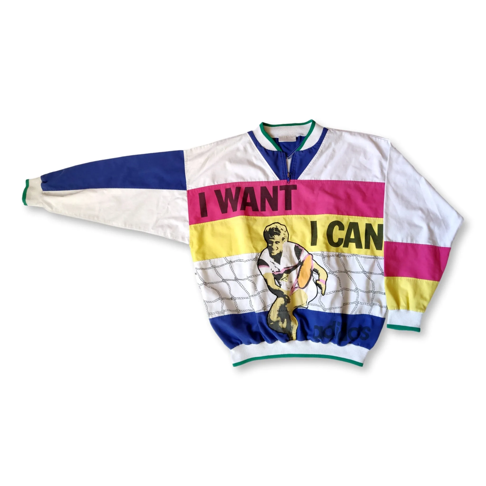 1988 Adidas Torsion I Want I Can sweatshirt