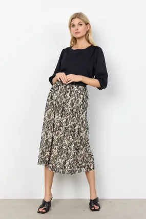 26243 Alda Skirt - Soya Concept Black Print