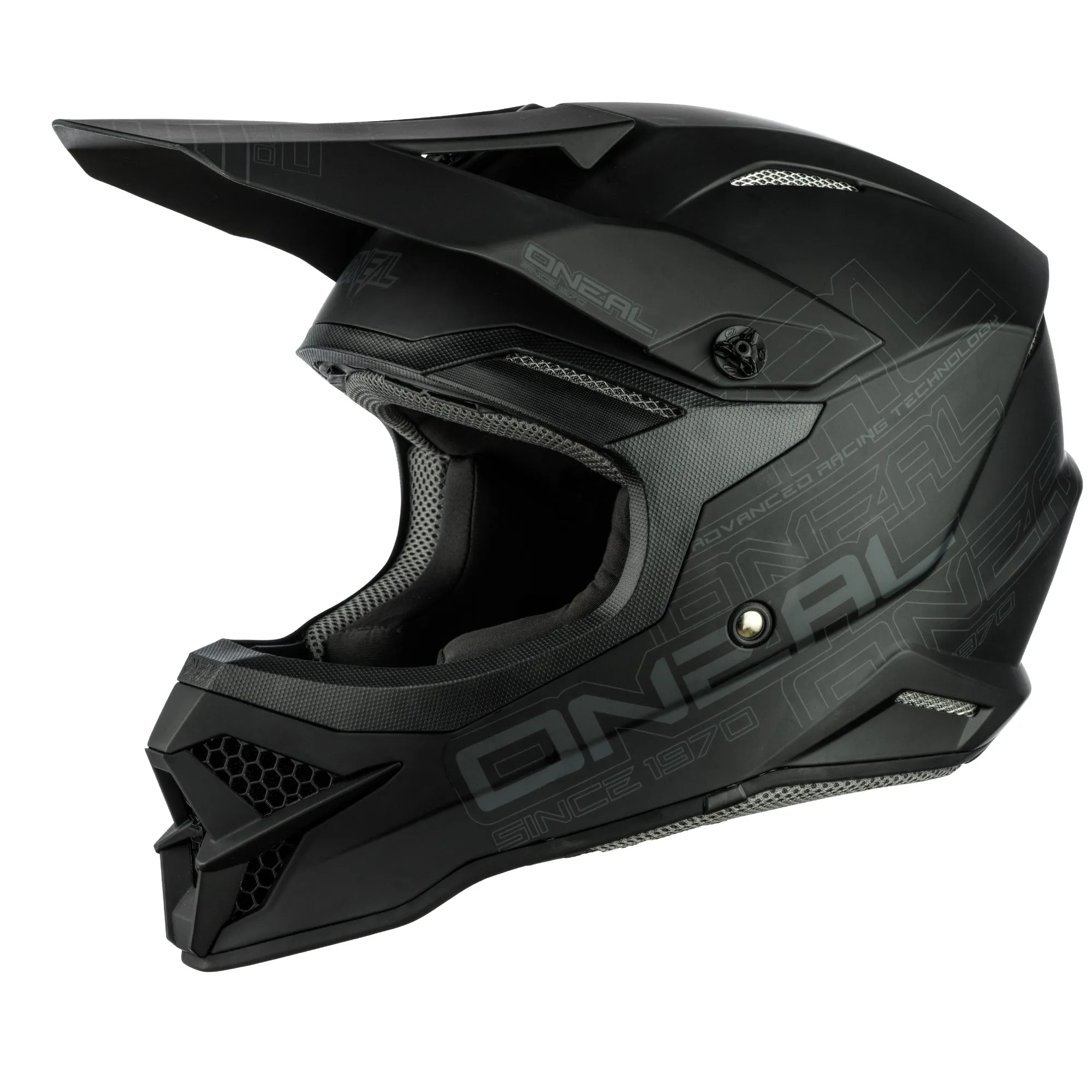 3 SRS Flat Helmet Black