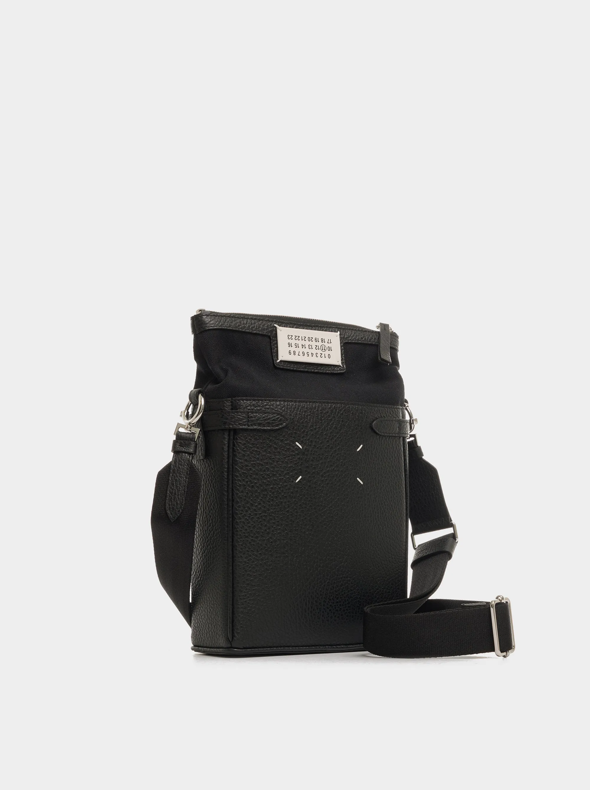 Black Vertical Camera Crossbody Bag