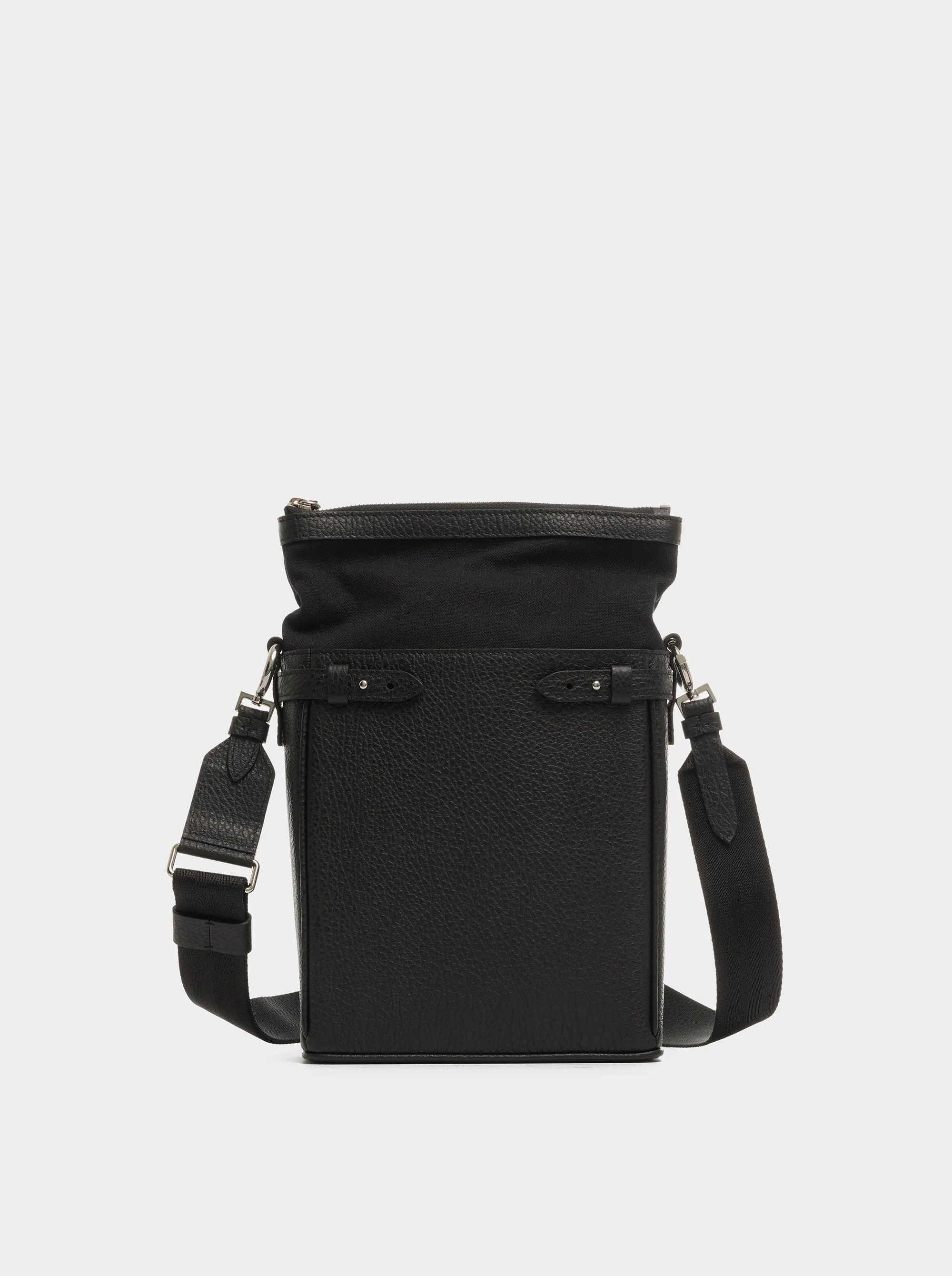 Black Vertical Camera Crossbody Bag