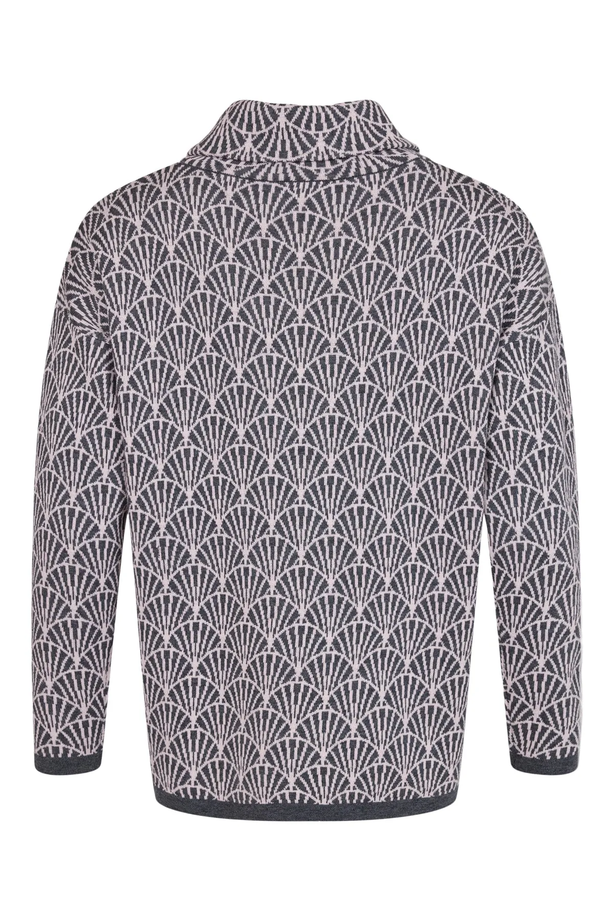 Sunday Shell Print Knit Polo Jumper