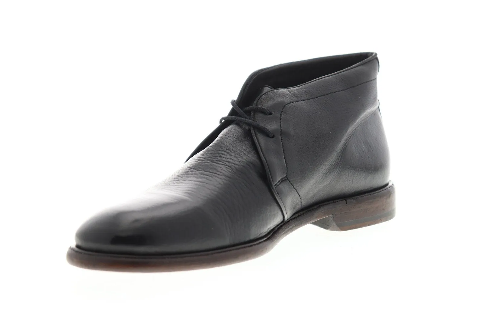 81266 Men's Black Leather Lace Up Chukka Boots for Frye Fisher.