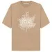 Acne Studios Glow In The Dark Logo T-Shirt Dark Beige