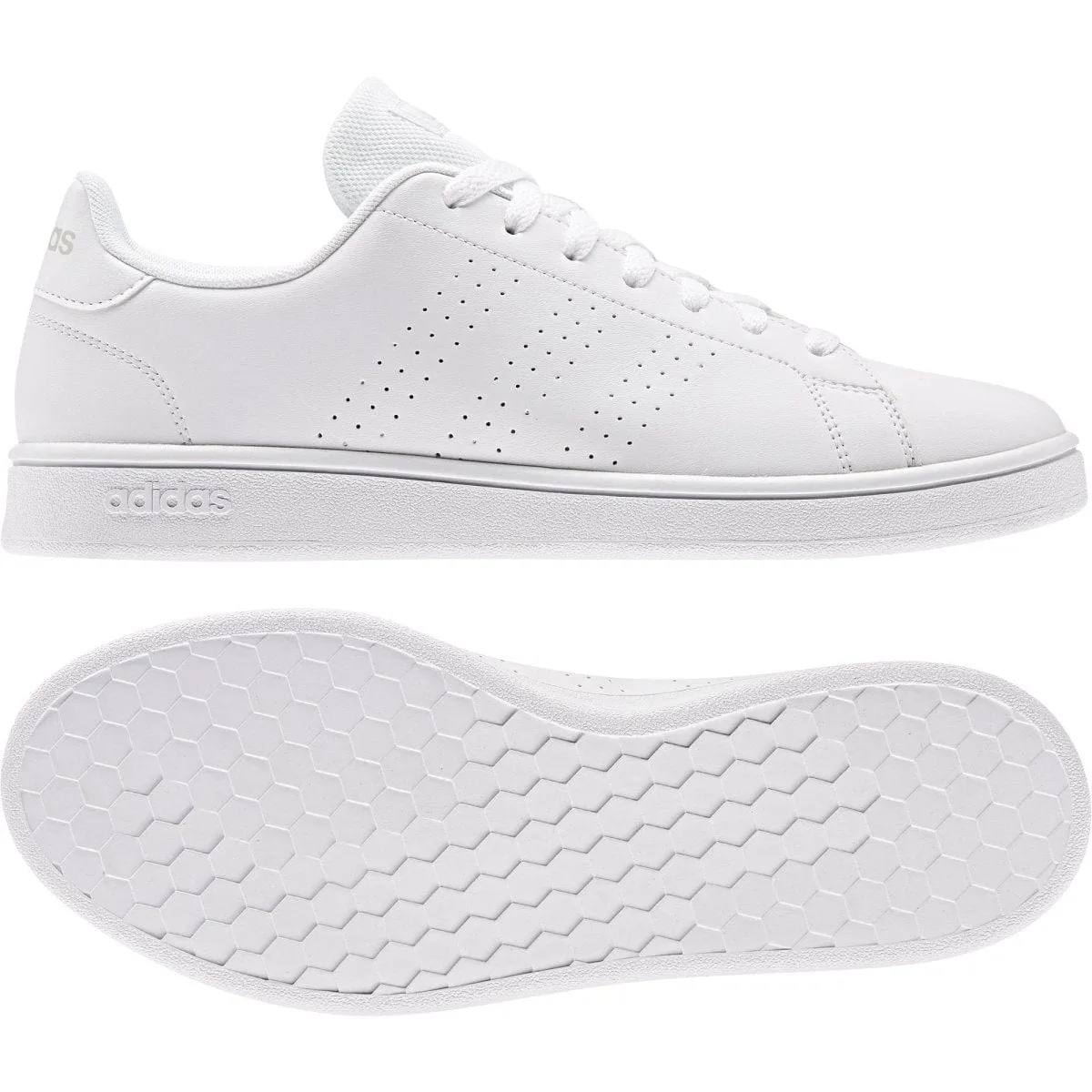 Adidas Advantage Base Triple White Men's Shoe.