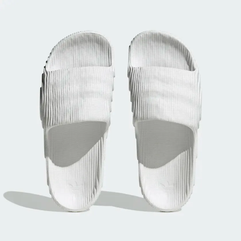 adidas Men's Crystal White Adilette 22 Slides