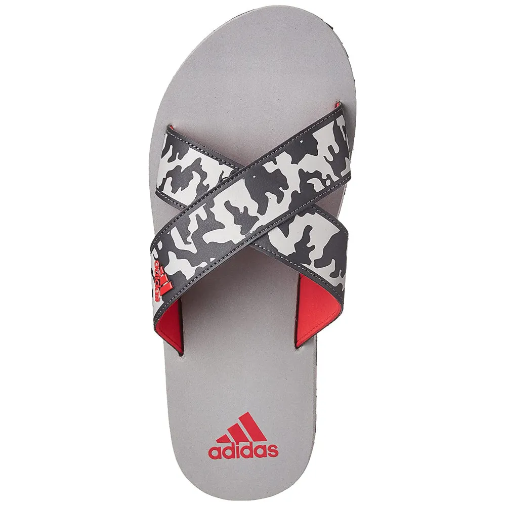 Adidas Men's Distincto Sandals (Carbon/Stone/Scarlet)