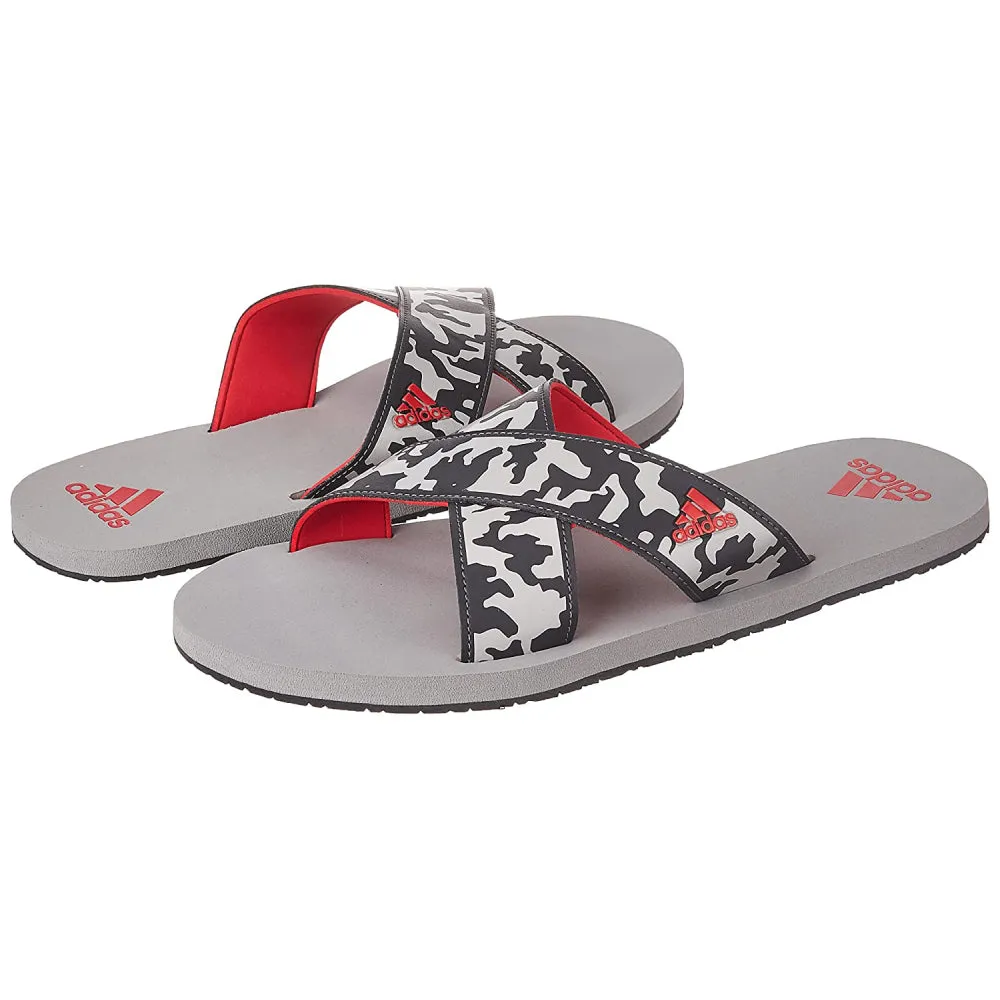 Adidas Men's Distincto Sandals (Carbon/Stone/Scarlet)