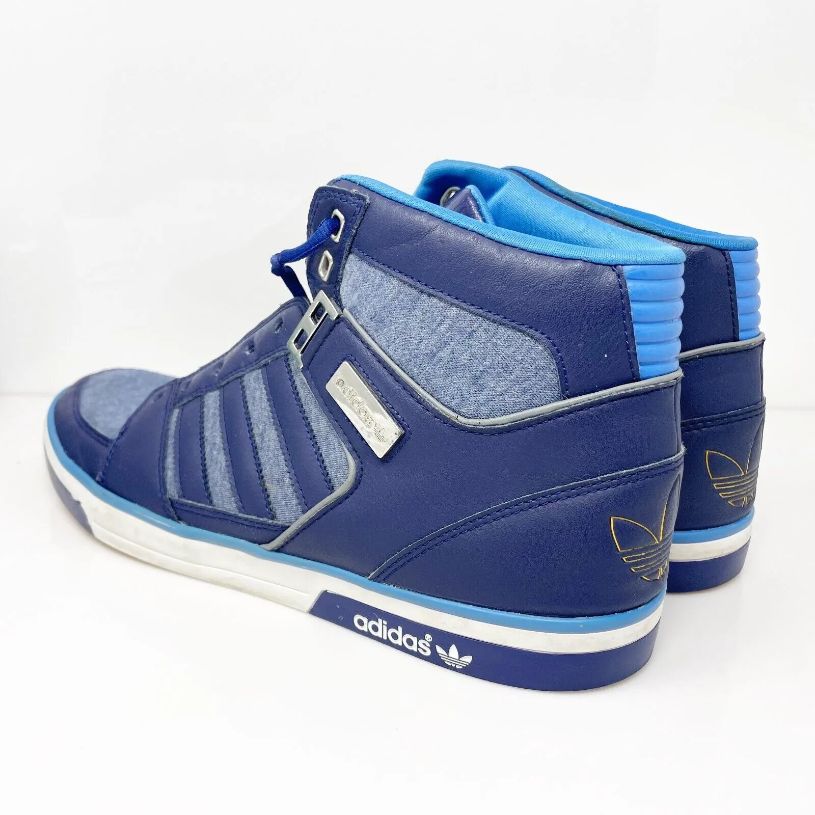 Adidas Mens Hard Court 2 Hi G98510 Blue Casual Shoes Sneakers Size 13