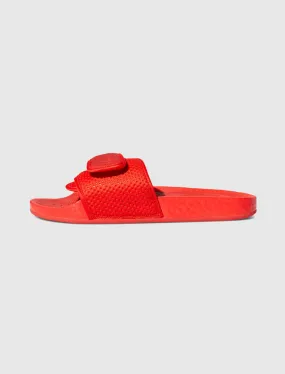 ADIDAS PHARRELL WILLIAMS BOOST SLIDES   RED