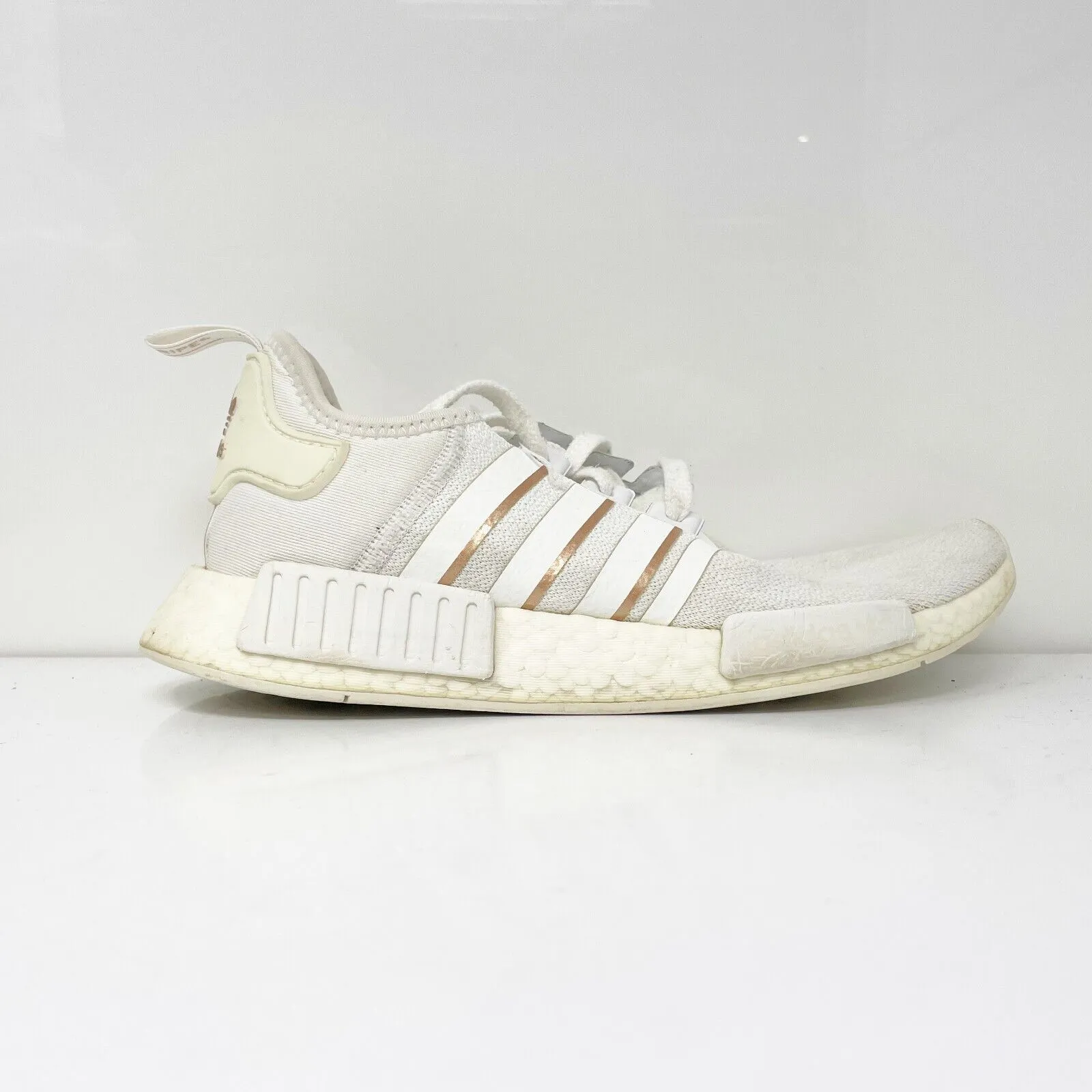 Adidas Womens NMD R1 FW6434 White Running Shoes Sneakers Size 10