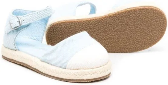 Age of Innocence Marissa contrasting toe-cap espadrilles Blue