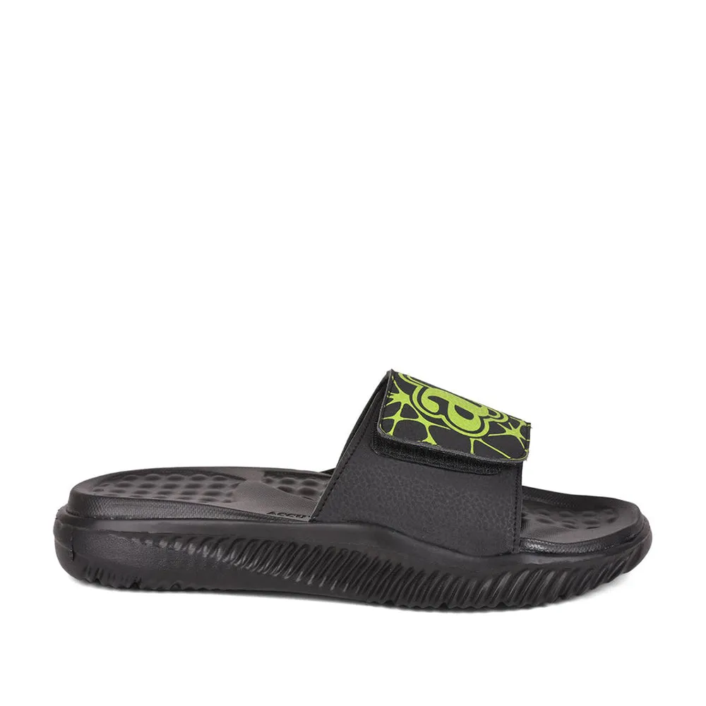 AHA (Black) Slides For Men STAMINA-26 By Liberty