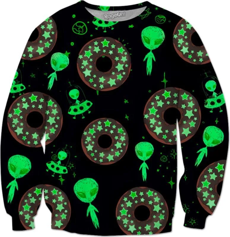 Alien Space Donut Sweatshirt