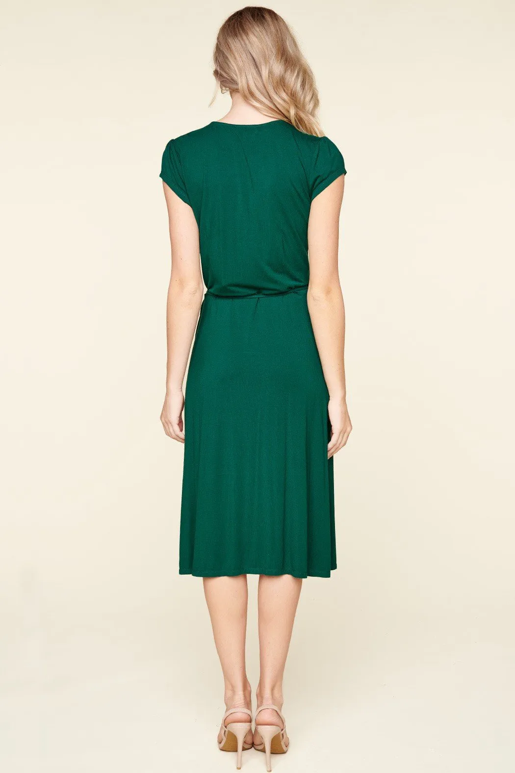 Annecy Jersey Knit Midi Wrap Dress