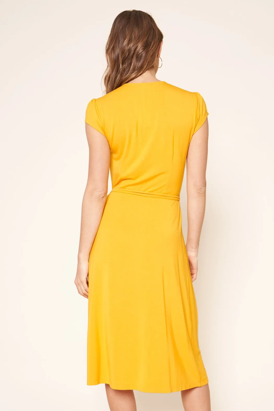 Annecy Jersey Knit Midi Wrap Dress