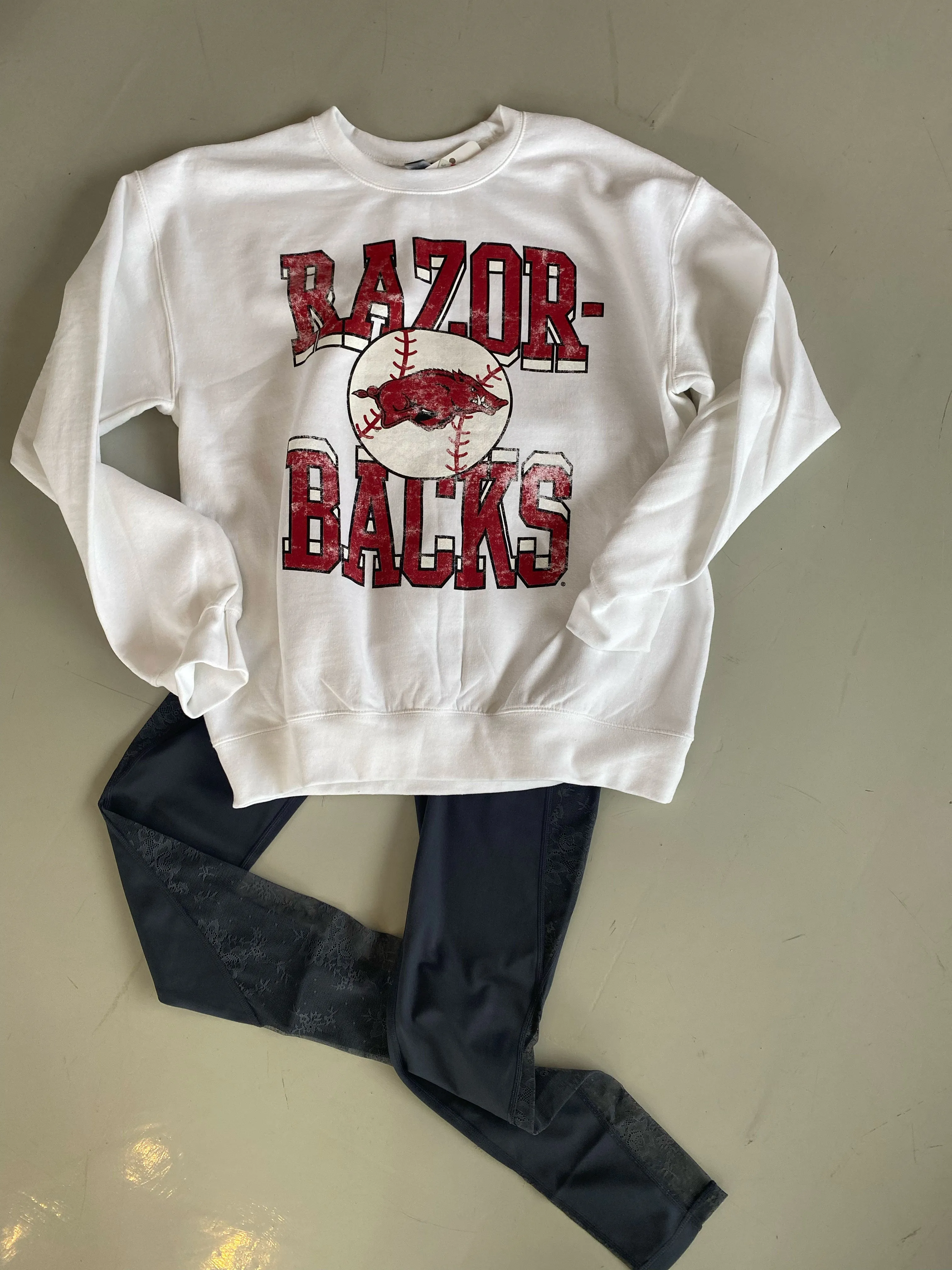 AR Razorback Baseball Sweater