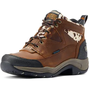 Ariat Women's Cow Print Waterproof Terrain Boot