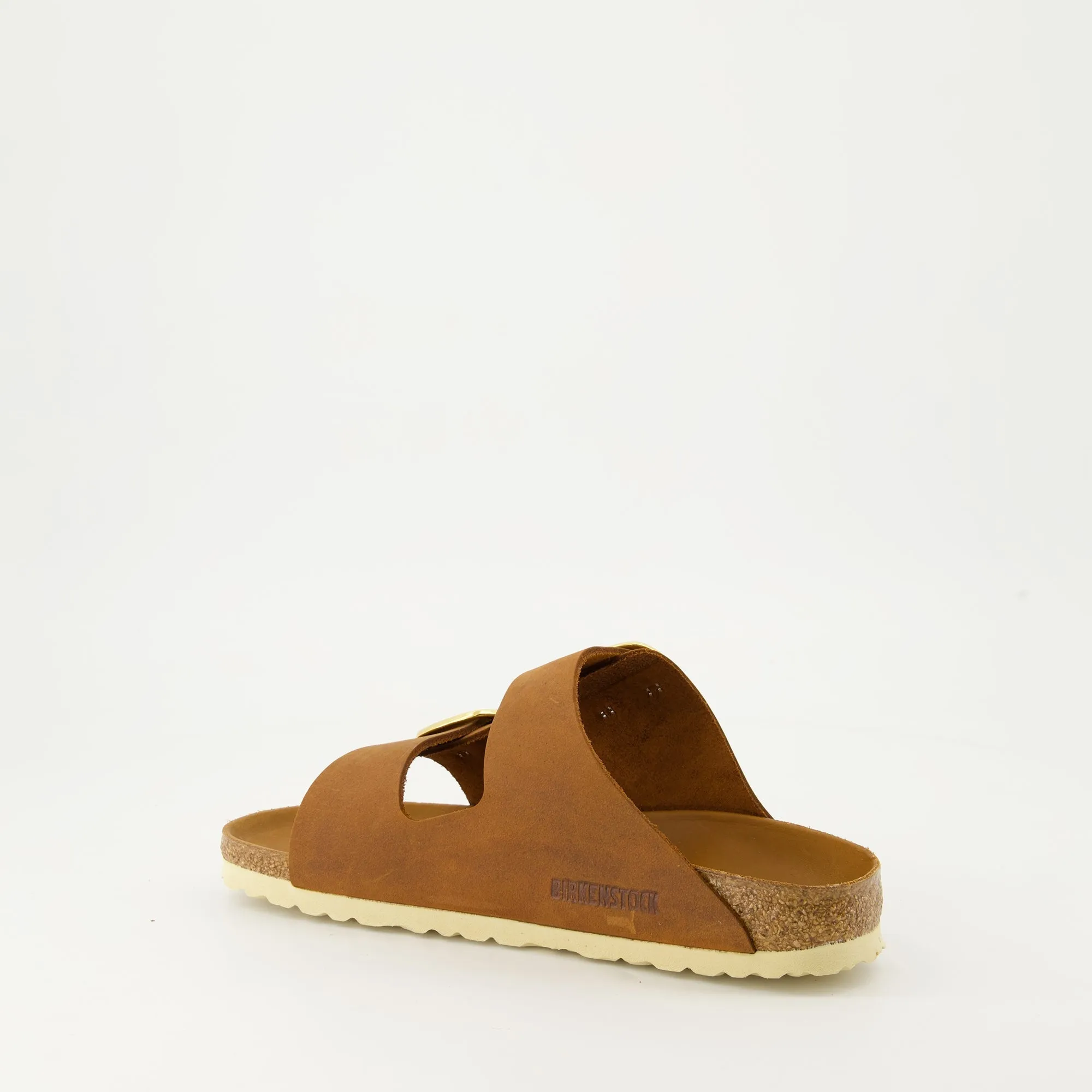 Arizona Big Buckle Leather Slides