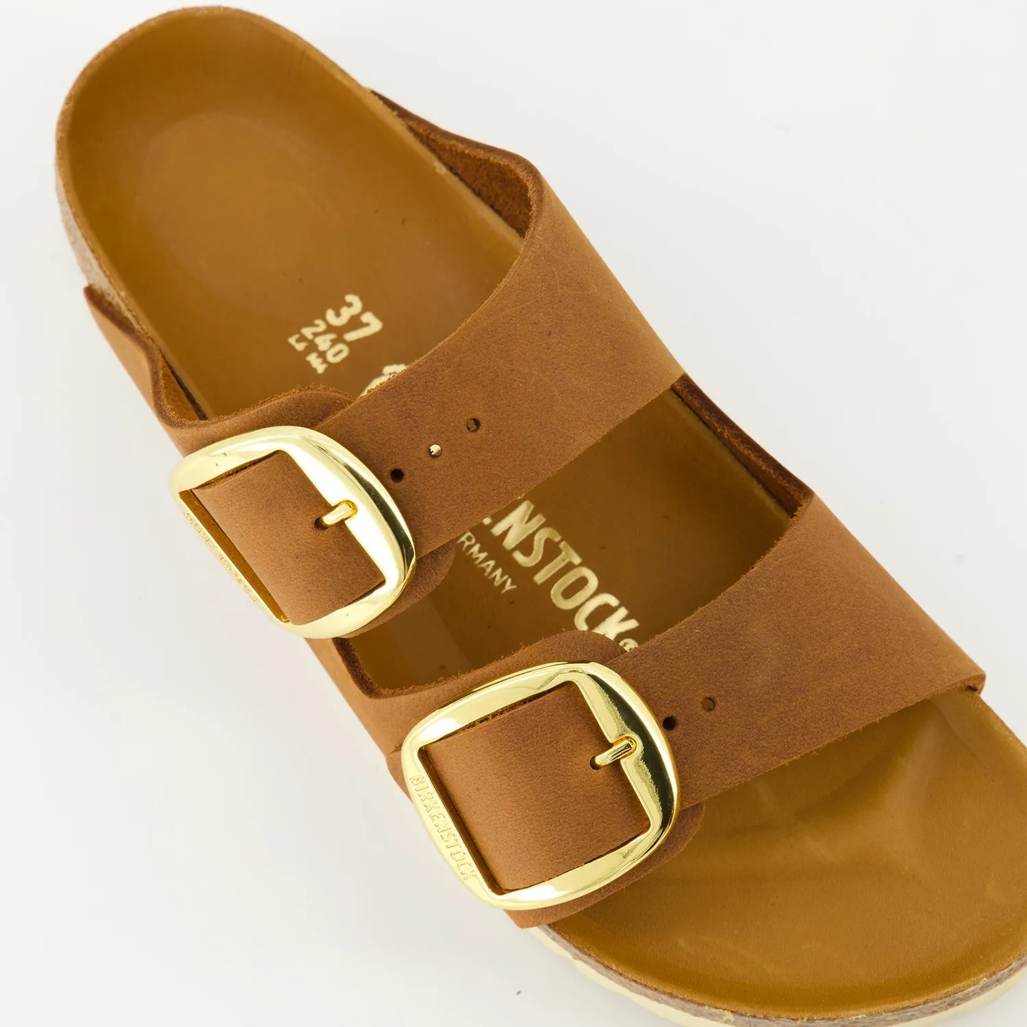 Arizona Big Buckle Leather Slides