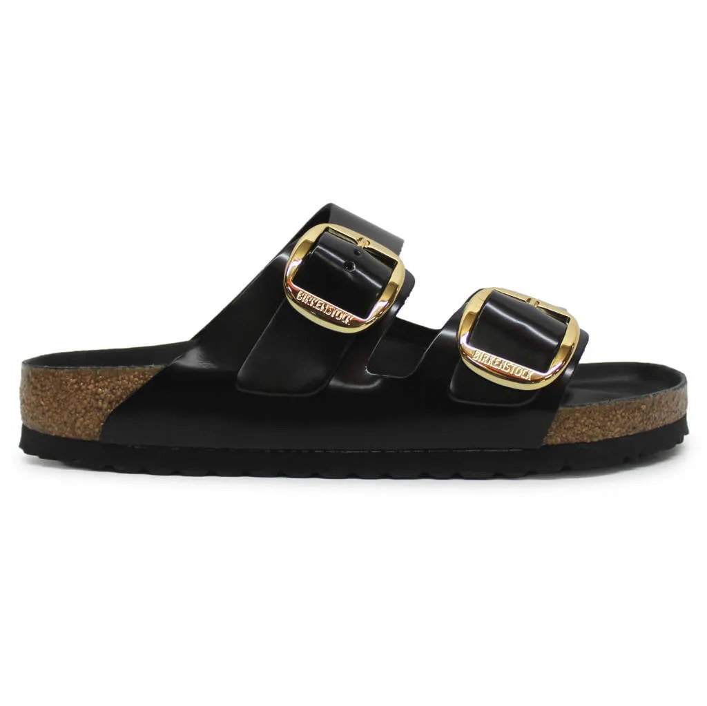 Arizona Big Buckle Patent Leather Unisex Slides Sandals