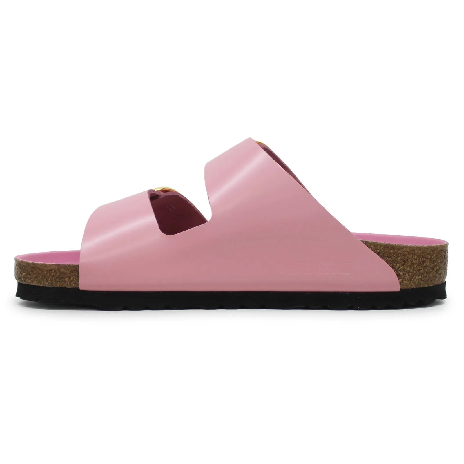 Arizona Big Buckle Patent Leather Unisex Slides Sandals