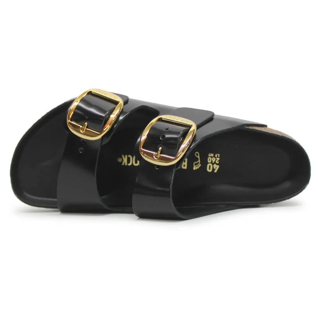 Arizona Big Buckle Patent Leather Unisex Slides Sandals