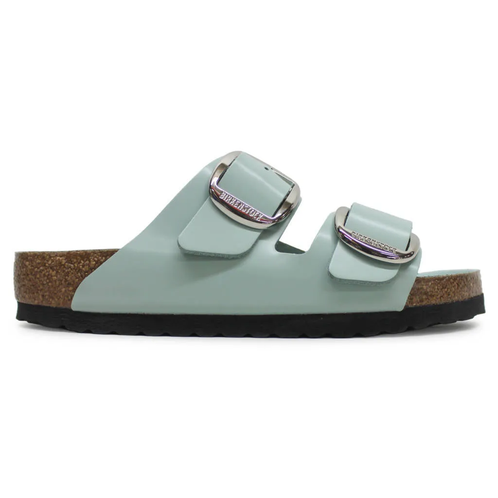 Arizona Big Buckle Patent Leather Unisex Slides Sandals