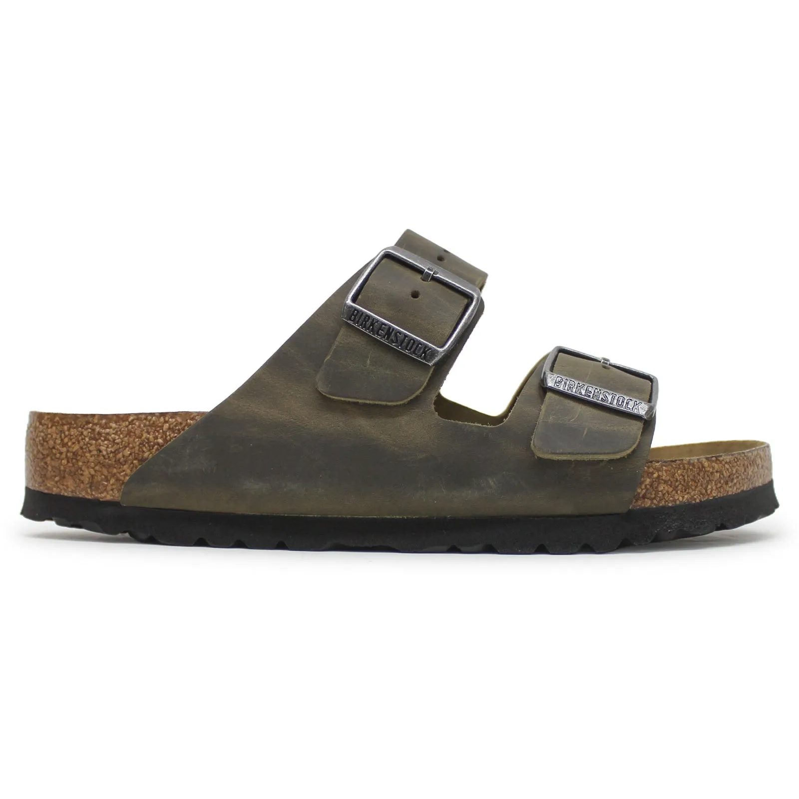 Arizona BS Soft Footbed Oiled Leather Unisex Slides Sandals