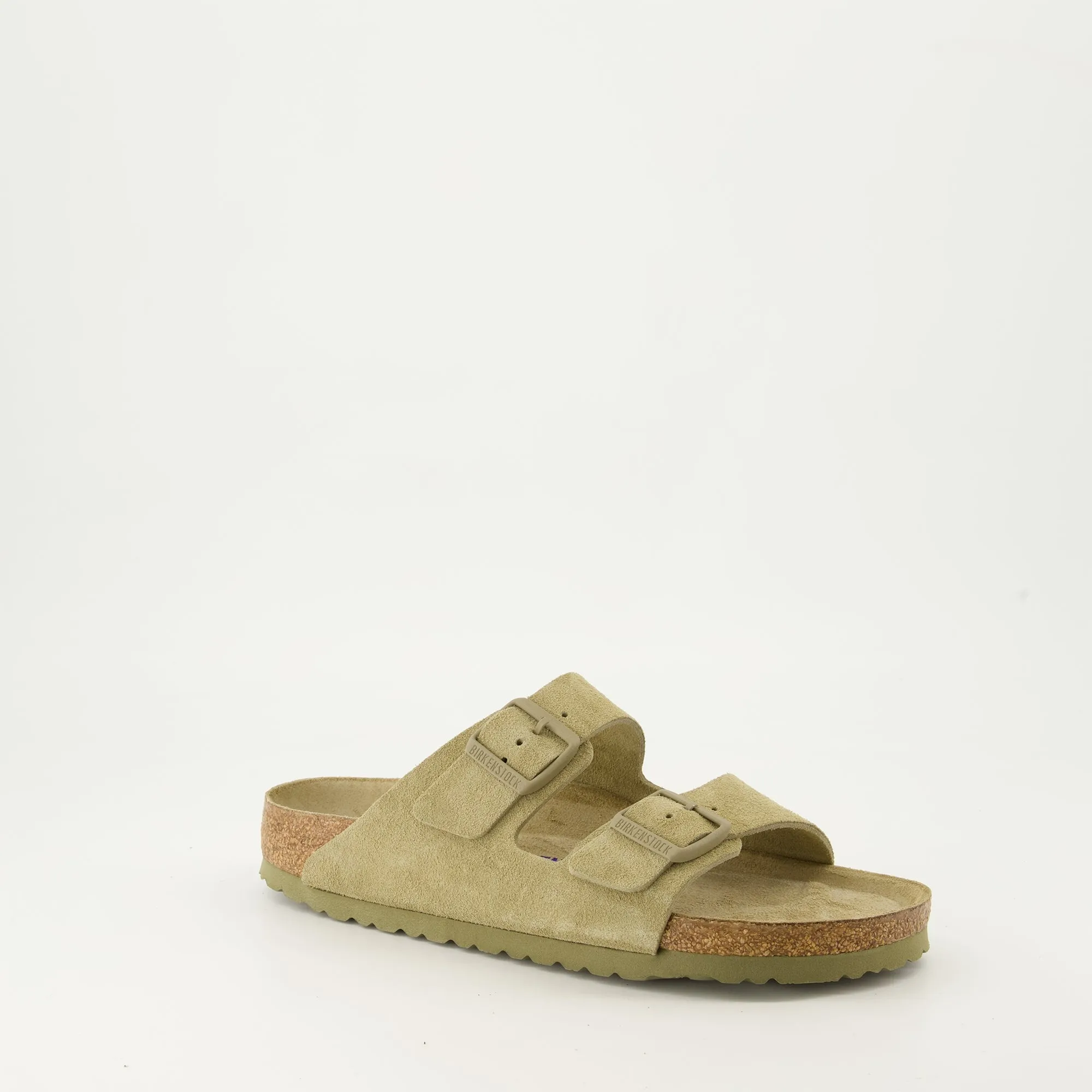 Arizona Suede Slides Green