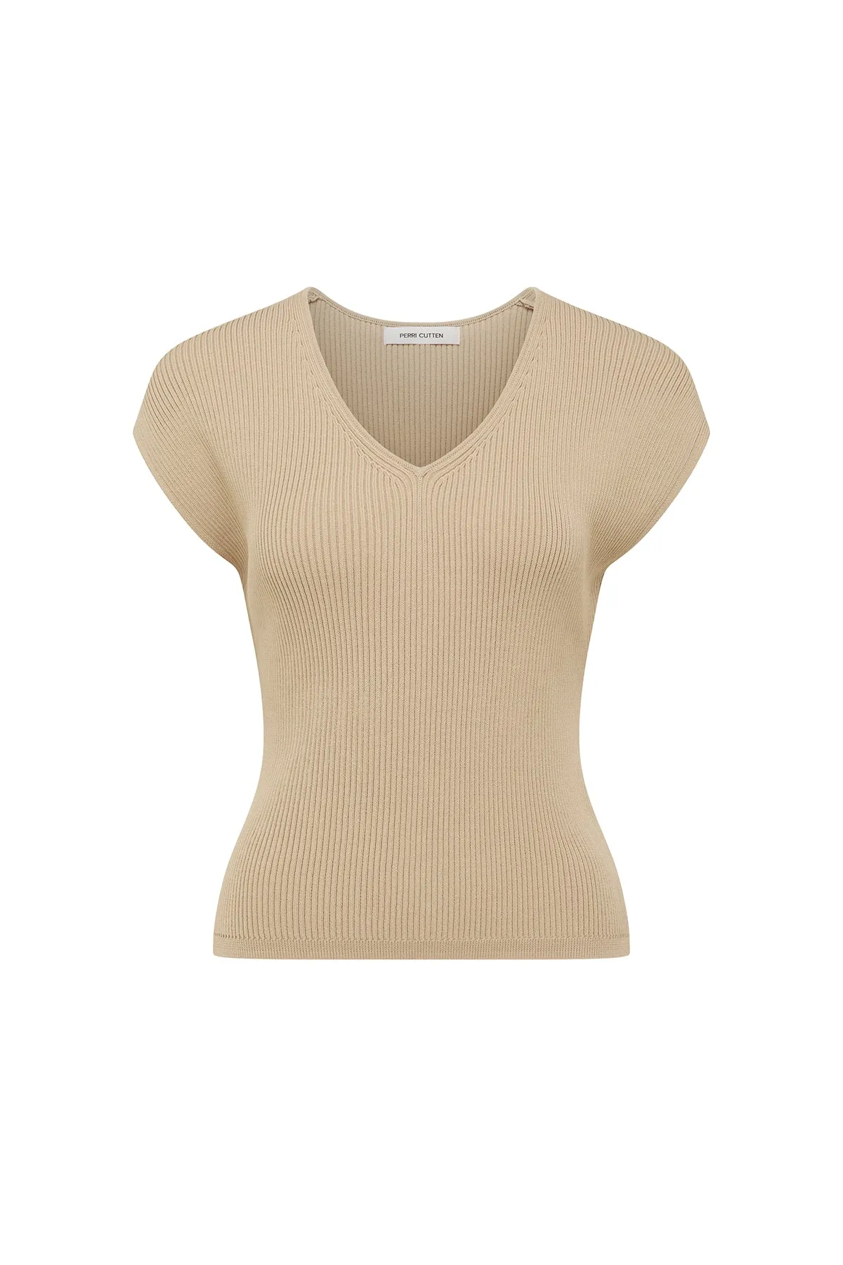 Ava Knit Top - Biscuit