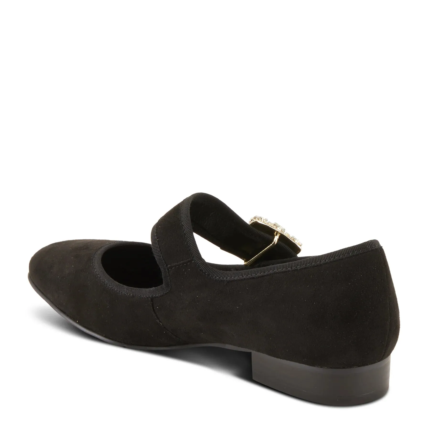  Azura Ametrine Ornate Mary Jane Flat in Black  