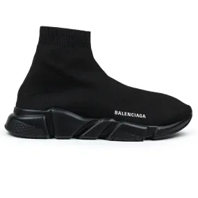 Men's Balenciaga Speed Knit Shoes in Triple Black