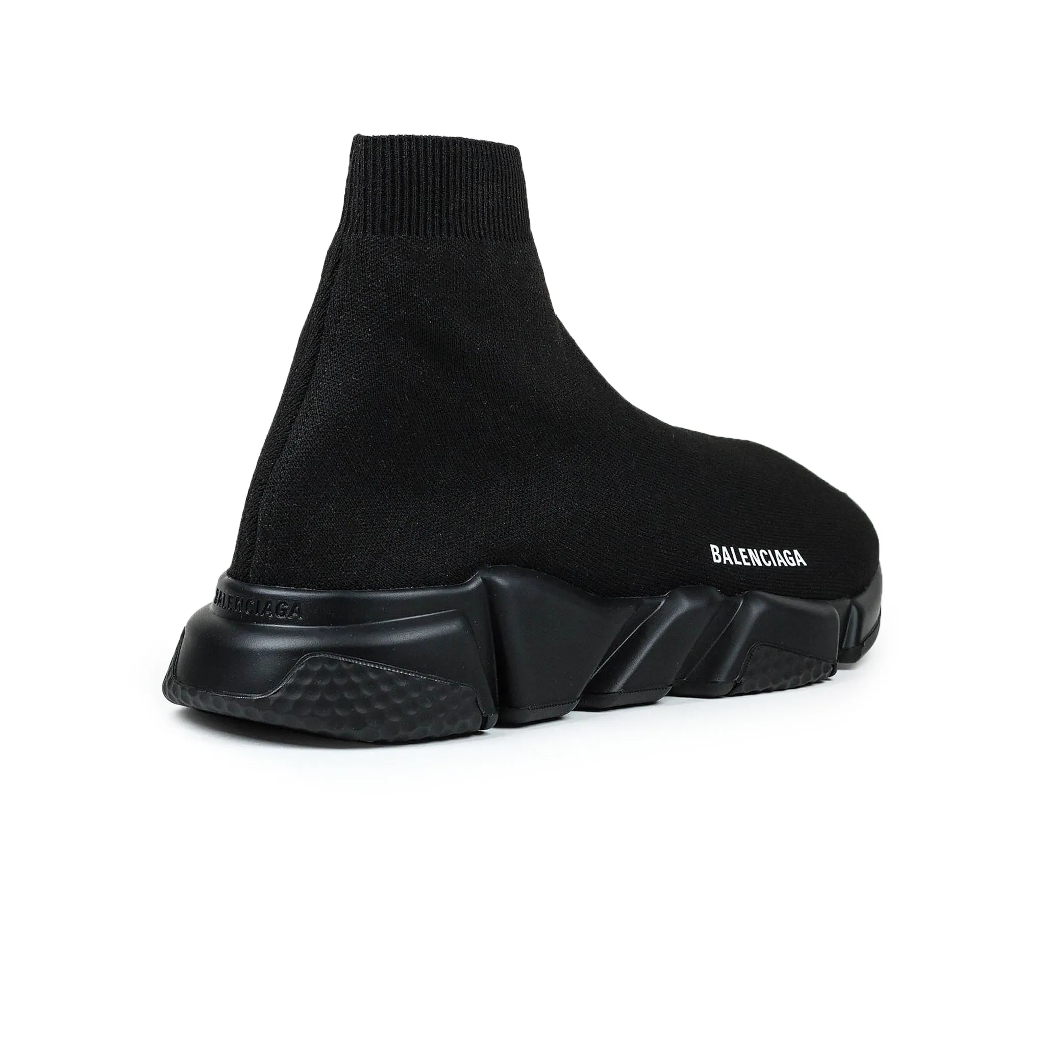 Men's Balenciaga Speed Knit Shoes in Triple Black