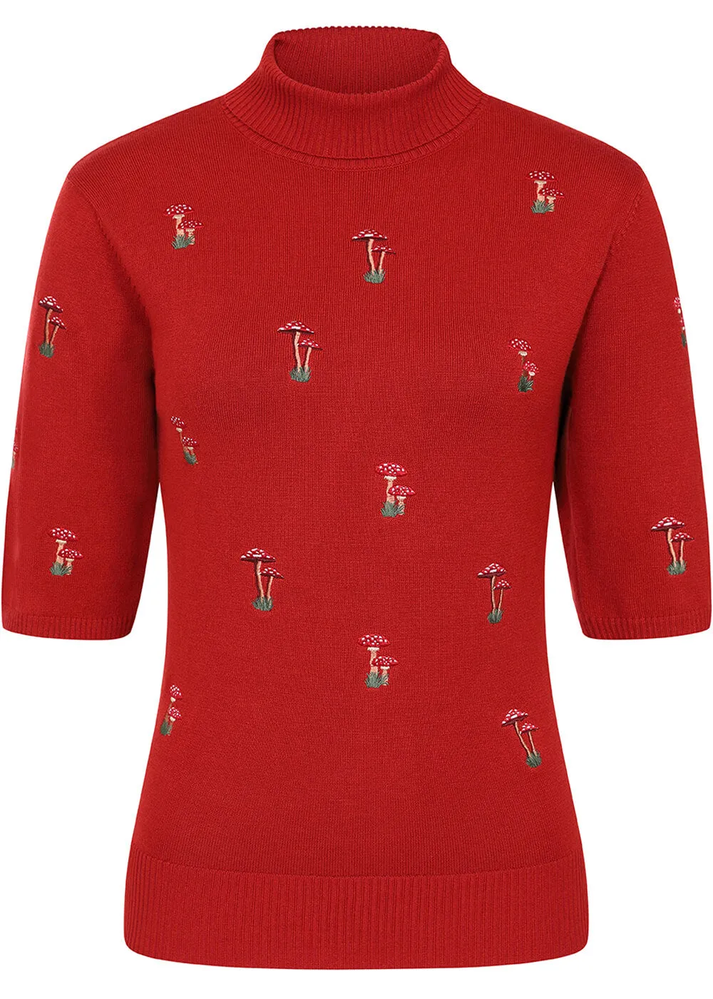 Banned Mushroom Dreams 40's Jumper Red