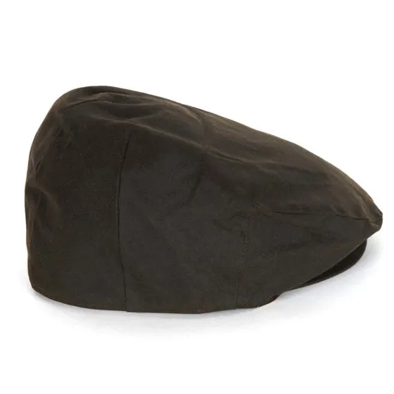 Barbour Wax Flat Cap Olive