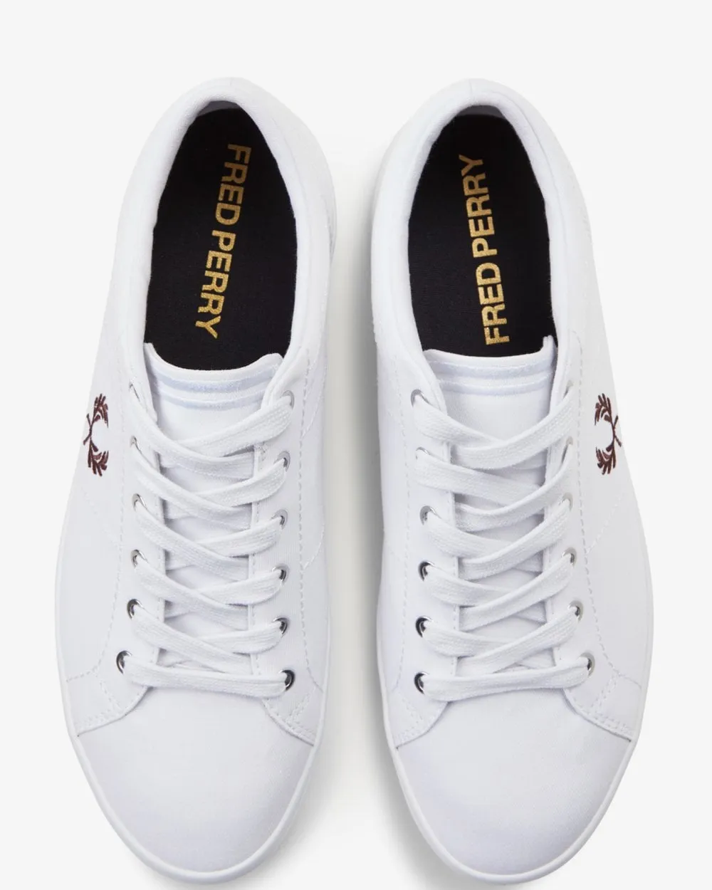 Baseline Twill Mens Leather Trainers