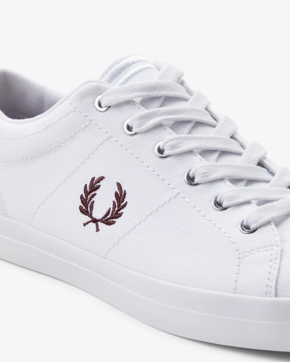 Baseline Twill Mens Leather Trainers