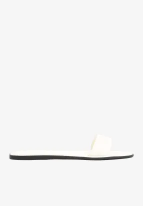 Beach Slides in Nappa Leather