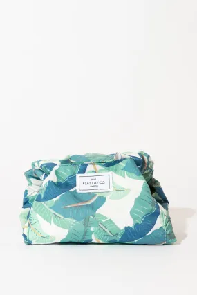 Beauty Tools | Tropical Open Flat Makeup Bag | The Flat Lay Co