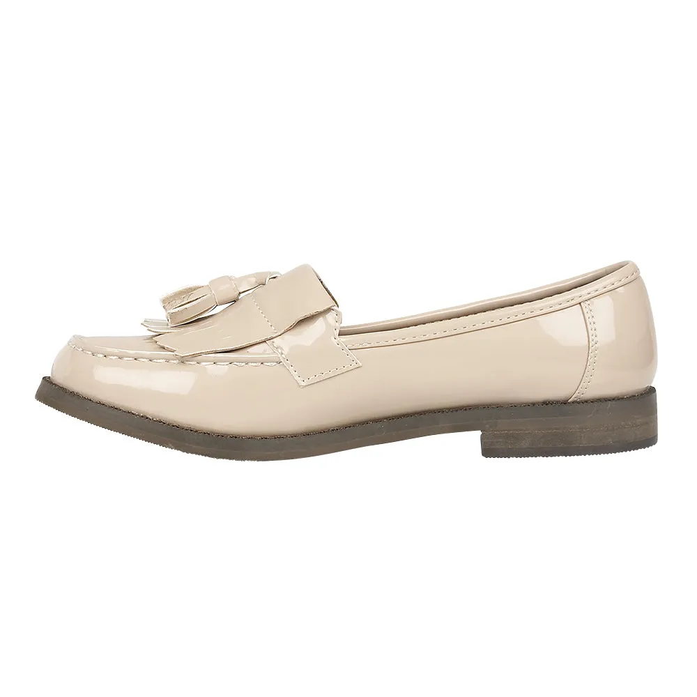 Beige Flat Shoes