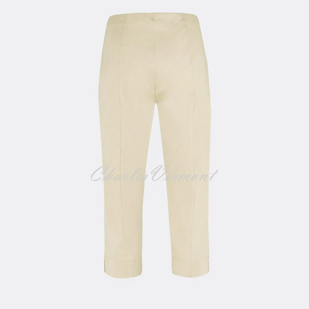 Beige Robell Marie 07 Capri Trouser - Style 51576-5499-14