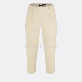 Beige Robell Marie 07 Capri Trouser - Style 51576-5499-14