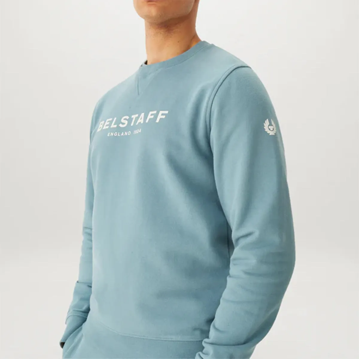 Belstaff 1924 Arctic Blue Logo Sweatshirt