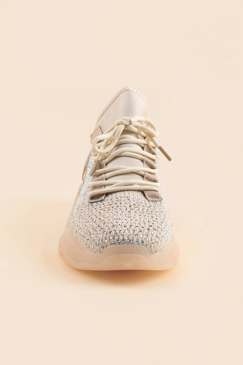 Berness Karla Rhinestone Dad Sneakers