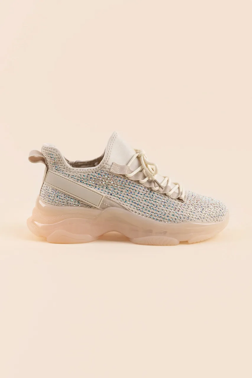 Berness Karla Rhinestone Dad Sneakers