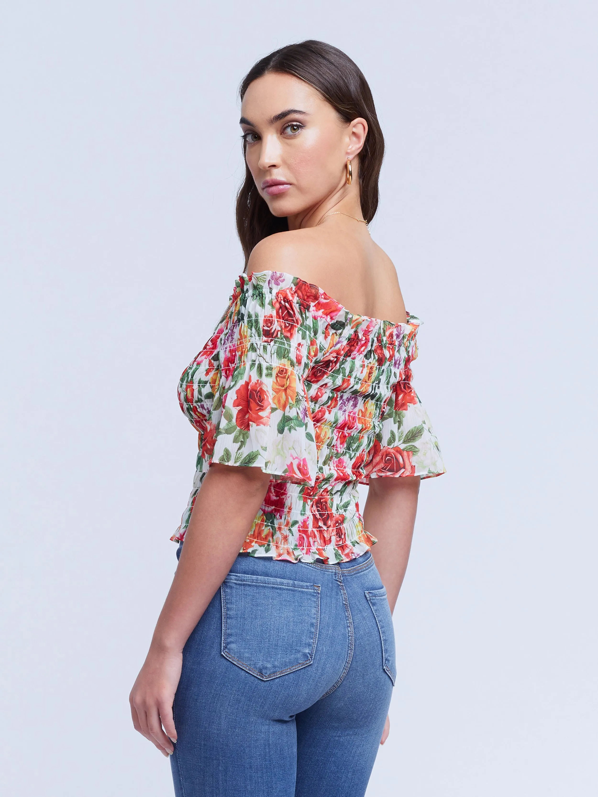 Bexley Off Shoulder Blouse by 40369LDiGF L'AGENCE